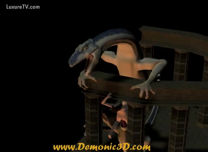 Video :Dragon and human having animal sex until orgasm